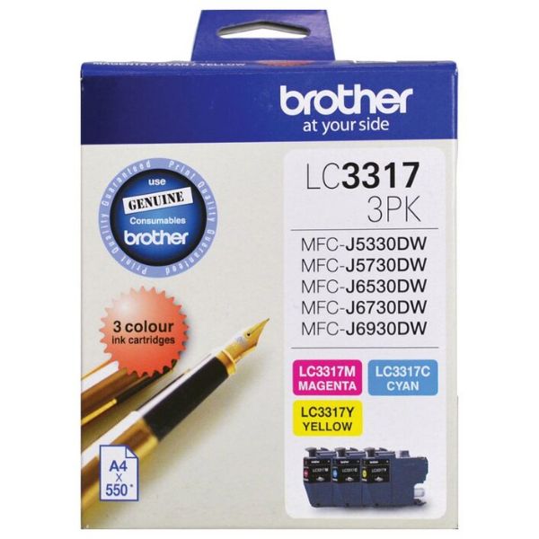 Picture of Brother LC3317 CMY Colour Pack