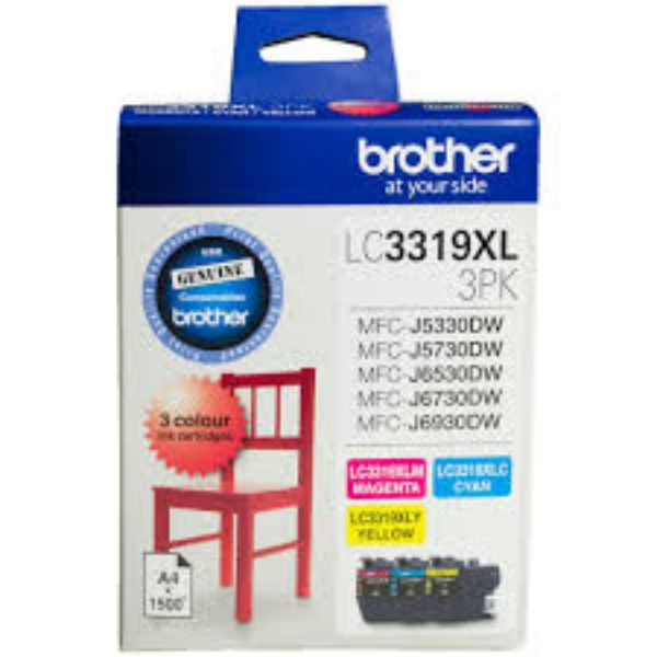 Picture of Brother LC3319 CMY Colour Pack