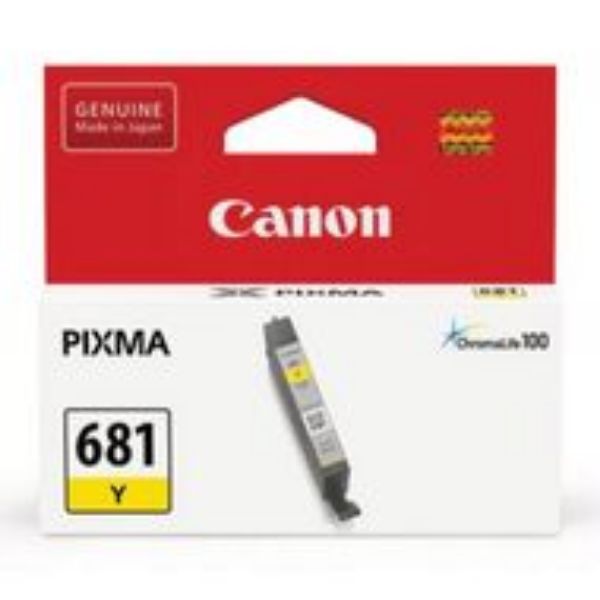 Picture of Canon CLI681 Yellow Ink Cartridge