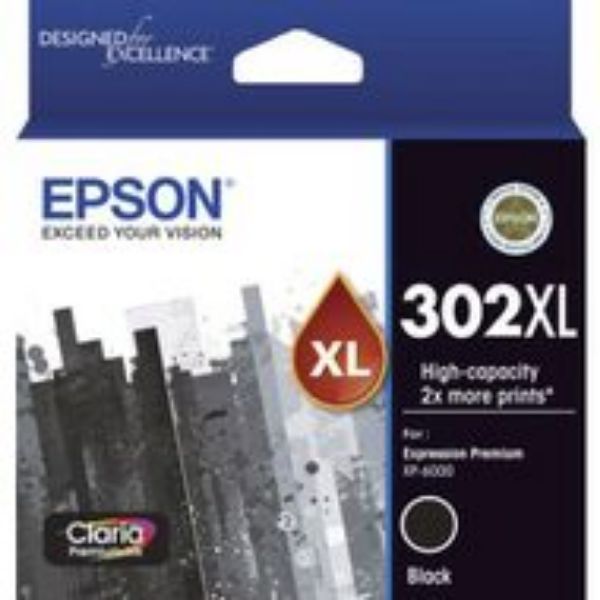 Picture of Epson 302 High Yield Black Ink Cartridge