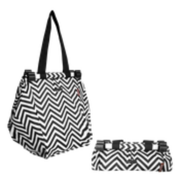 Picture of Sachi Shopping Trolley Bag - Chevron Stripe