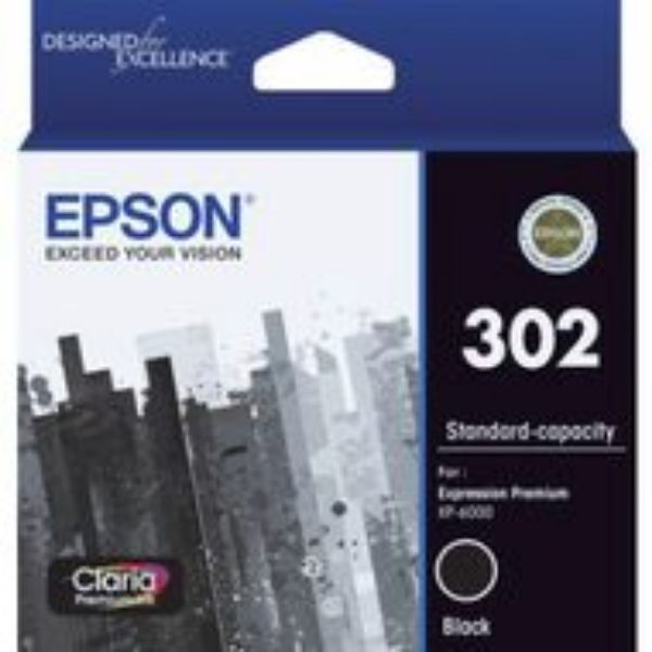 Picture of Epson 302 Black Ink Cartridge