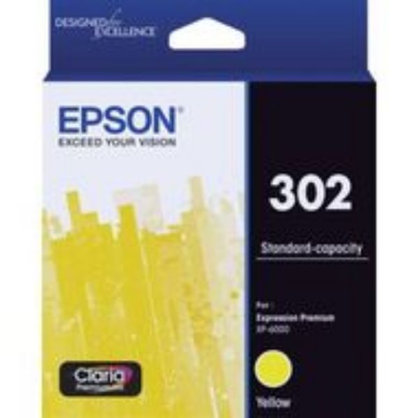 Picture of Epson 302 Yellow Ink Cartridge