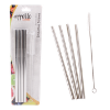 Picture of Stainless Steel Straight Straws - set 4 - with brush