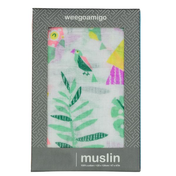 Picture of Weego Muslin 1 Pk Prints - Tropical Bird