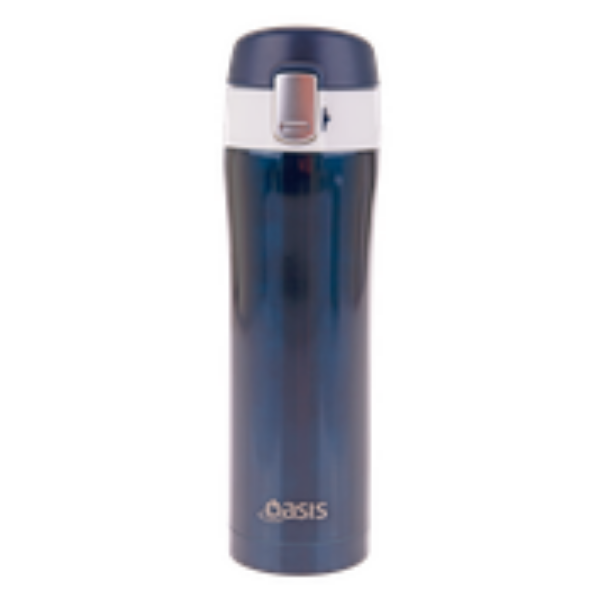 Picture of Oasis flip-top flask - Navy