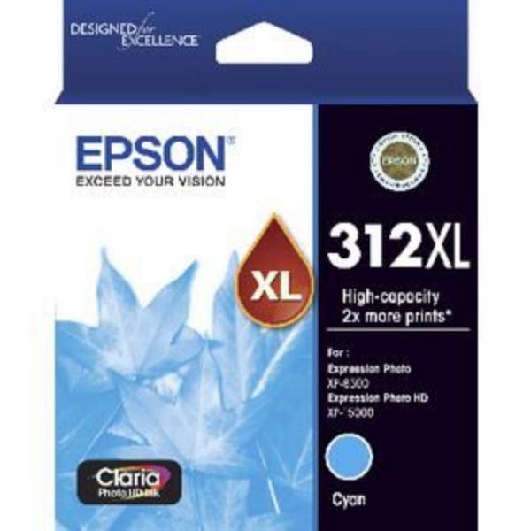 Picture of Epson 312 High Yield Cyan Ink Cartridge