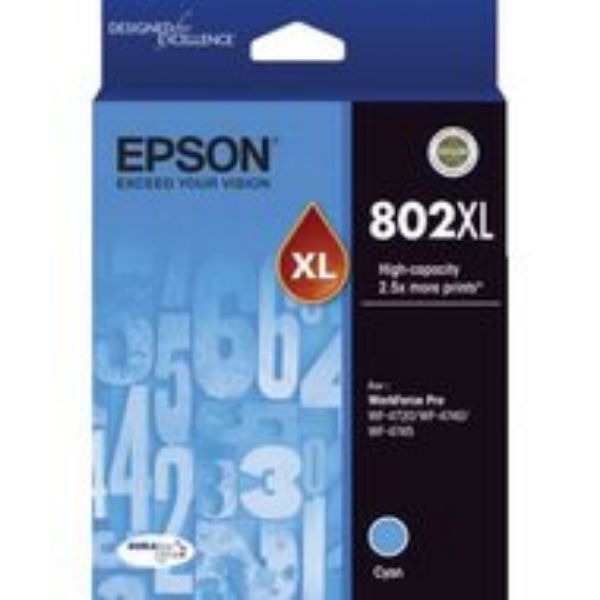 Picture of Epson 802 Cyan XL Ink Cartridge