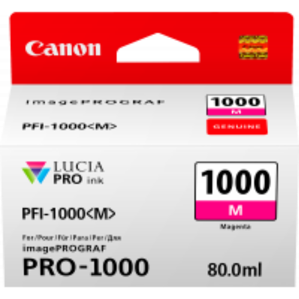 Picture of Canon PFI1000 Magenta Ink Cartridge