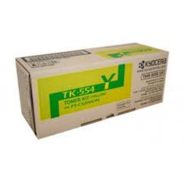 Picture of Kyocera TK-554 Yellow Toner Cartridge