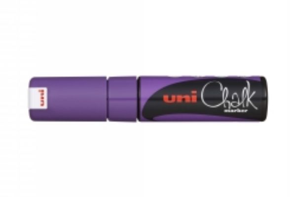 Picture of Marker Chalk Uni-ball 8.0mm Chisel Tip Violet