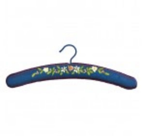 Picture of Coat Hanger Corded with Flower - Blue