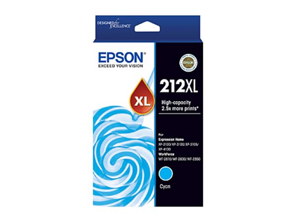 Picture of Epson 212 High Yield Cyan Ink Cartridge