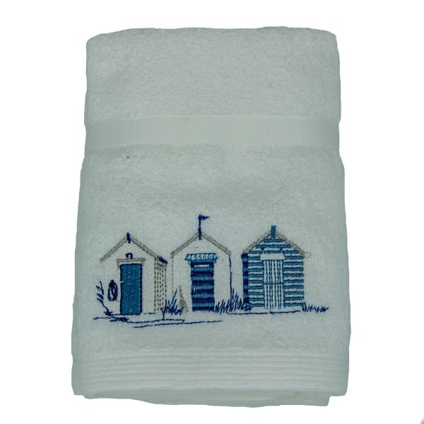 Picture of Embroidered Face Washers Set of 3 Beach Houses