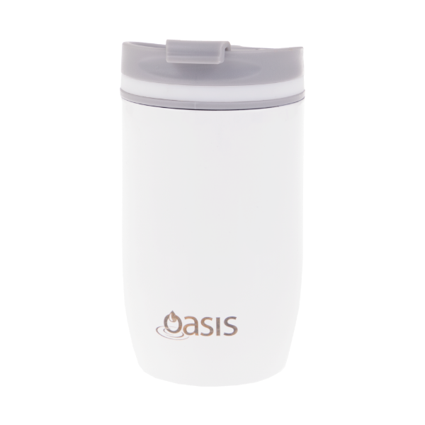 Picture of Oasis S/S Double Walled Insulated Travel Mug White 300ml