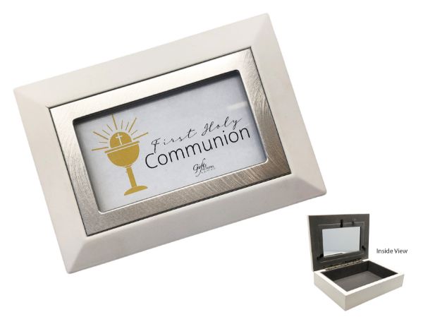 Picture of Communion Keepsake Box - White