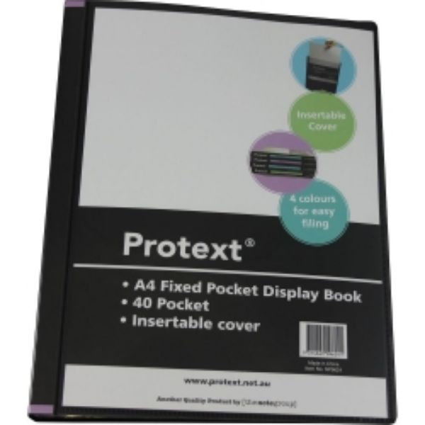 Picture of Display Book A4 40 Pages Insert Cover Black