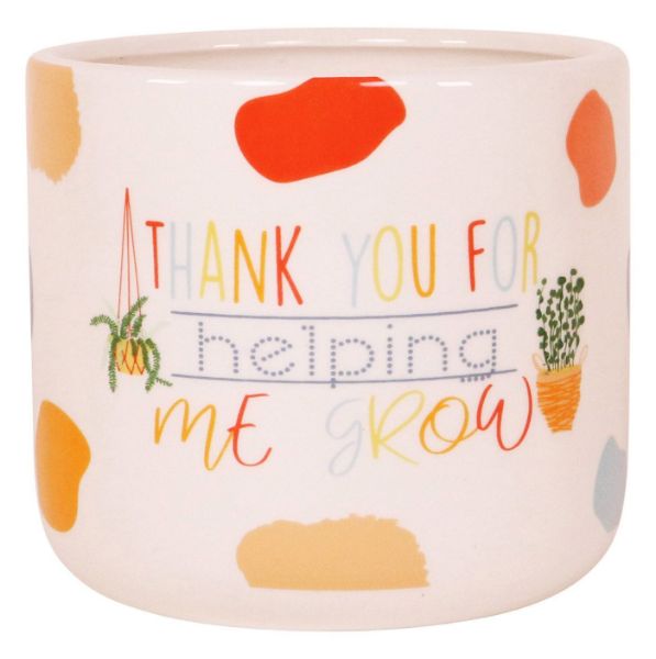 Picture of Thank you For Helping Me Grow Planter - 12cm