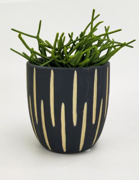 Picture of Pax Linear Planter Black Medium - 12.5cm heigh