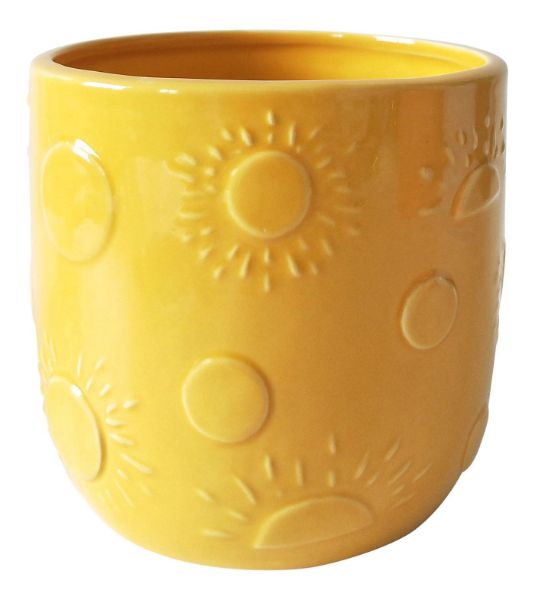 Picture of Elemental Sun Planter Yellow Sm 11 cm