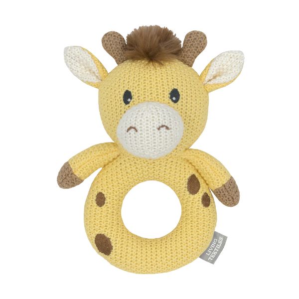 Picture of Knitted Ring Rattle - Noah the Giraffe