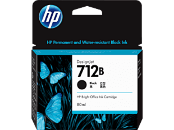 Picture of HP #712B 80ml Black Ink 3ED29A